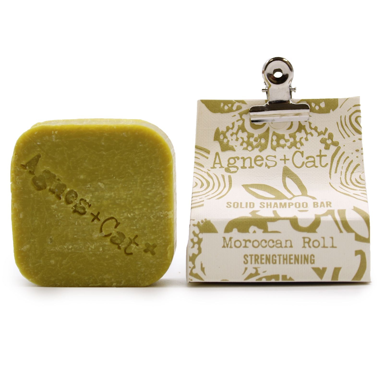 Agnes + Cat Moroccan Roll Solid Shampoo Bar for Fresh Hair Care