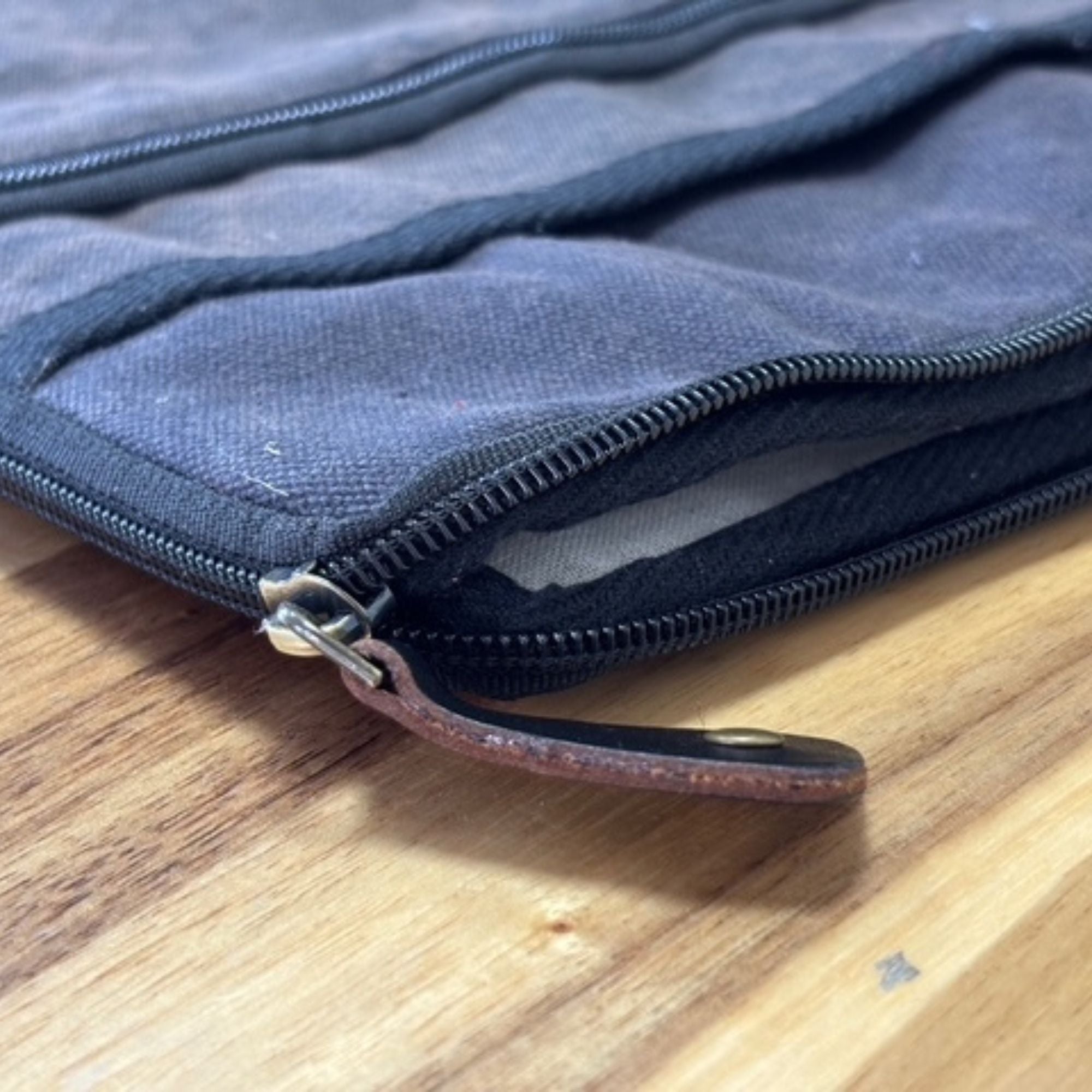 Stonewash Tablet Pouch in Charcoal for On the Go Convenience
