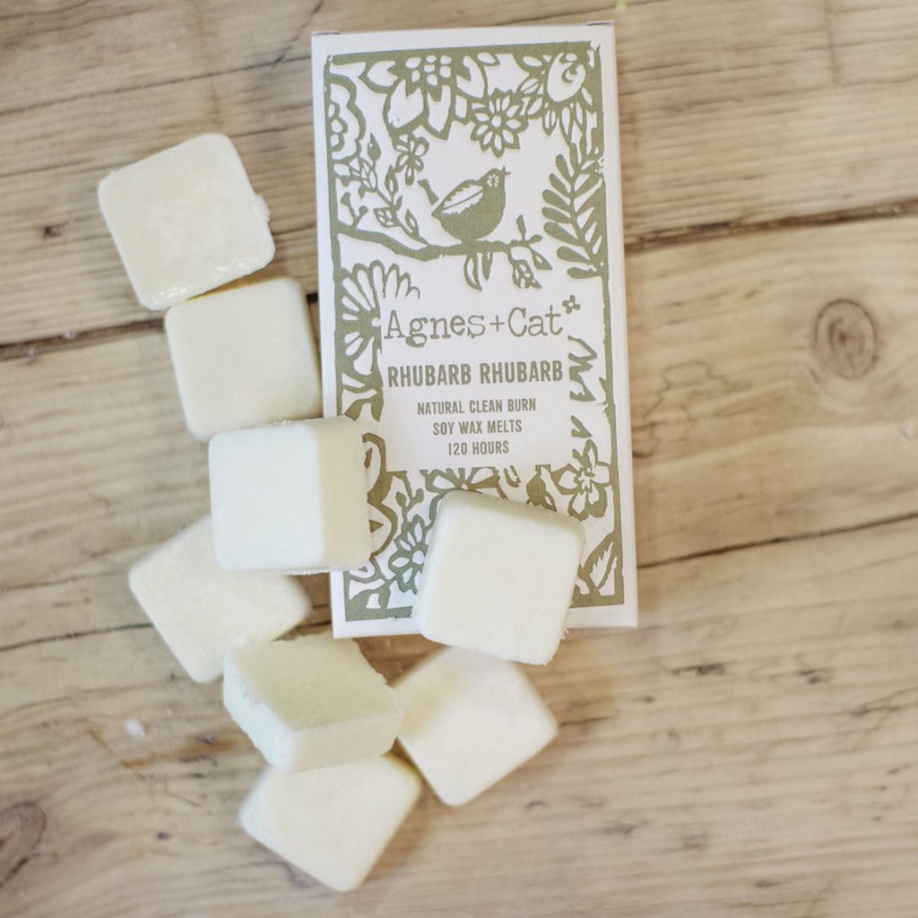 Agnes + Cat Rhubarb Rhubarb Box of 8 Wax Melts for Home Fragrance