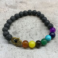 Lava Stone Bracelet Hamsa Chakra for Aromatherapy and Style