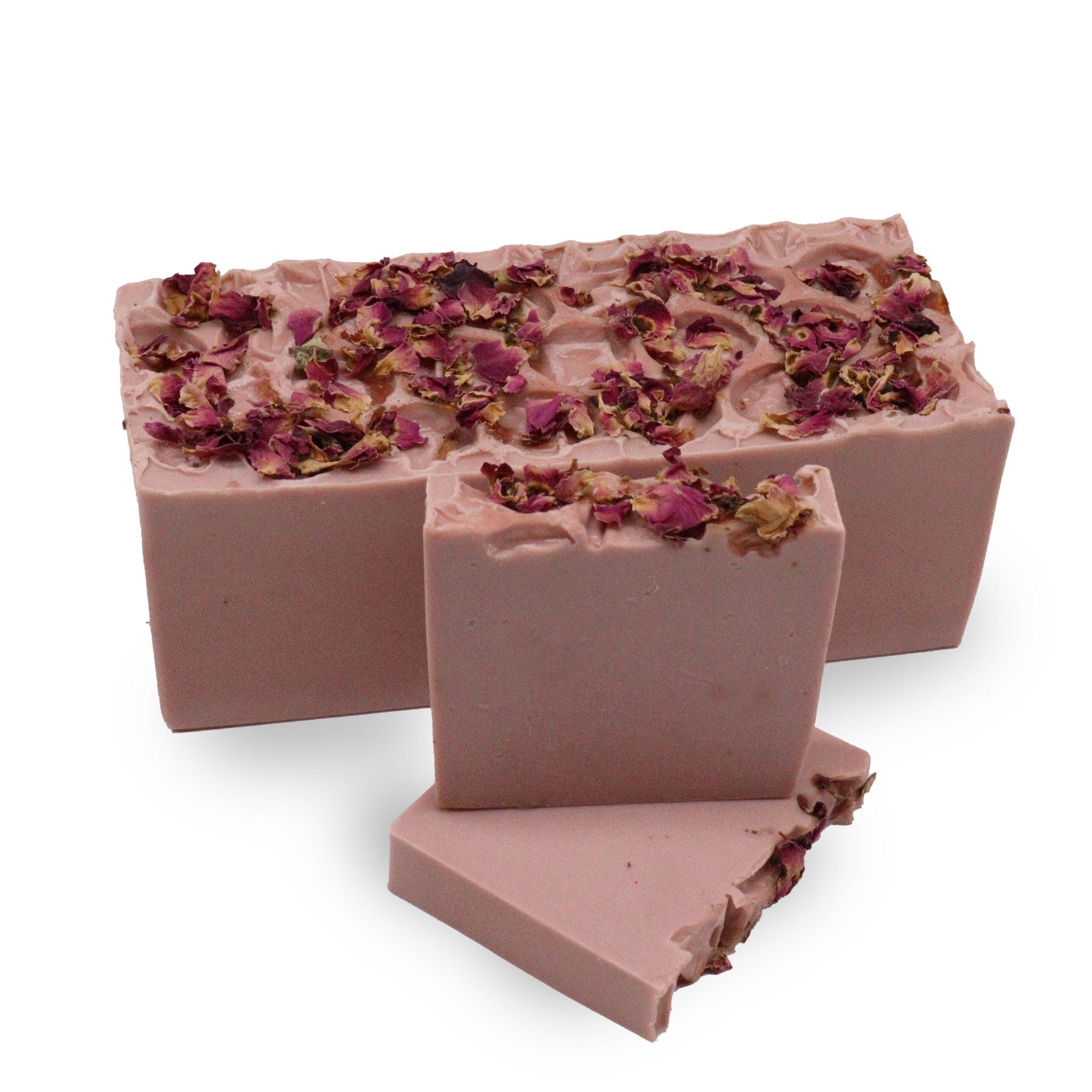 Enchanted Rose Soap Loaf with Floral and Vanilla Fragrance
