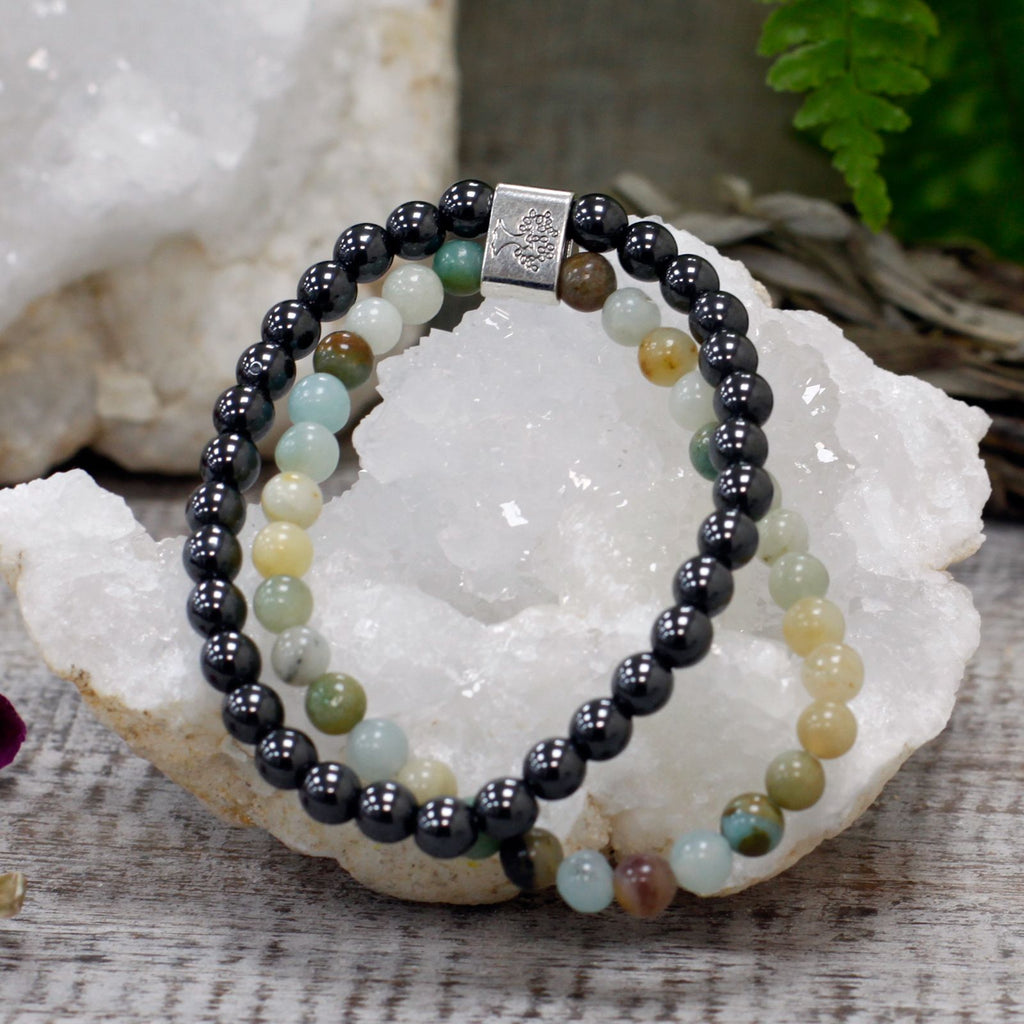 Magnetic Gemstone Bracelet in Amazonite for Everyday Style