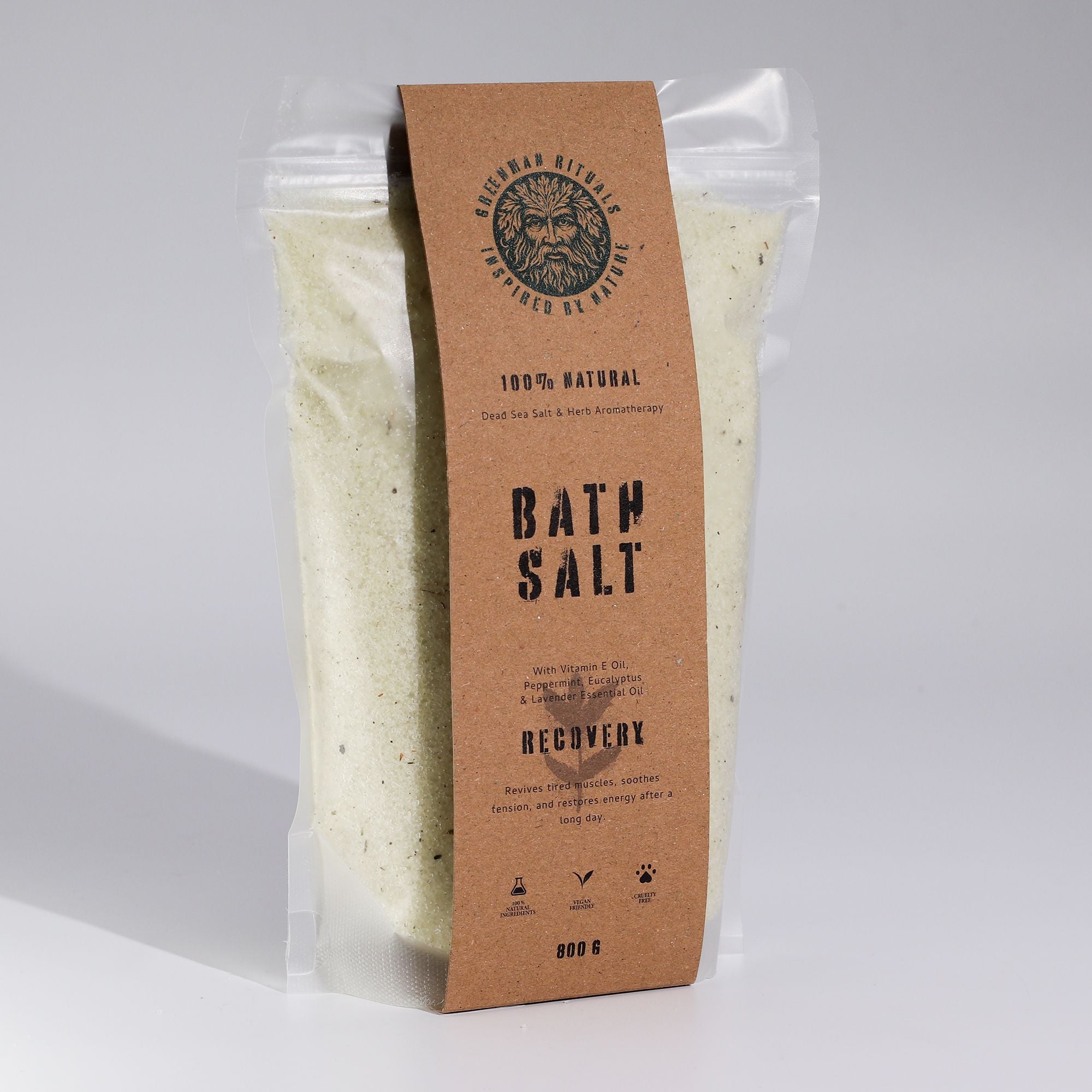 Greenman Rituals Menthol Aromatherapy Epsom Bath Salt for Recovery