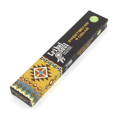 Tribal Soul Incense Sticks with Sweet Grass and Cedar Aroma Blend