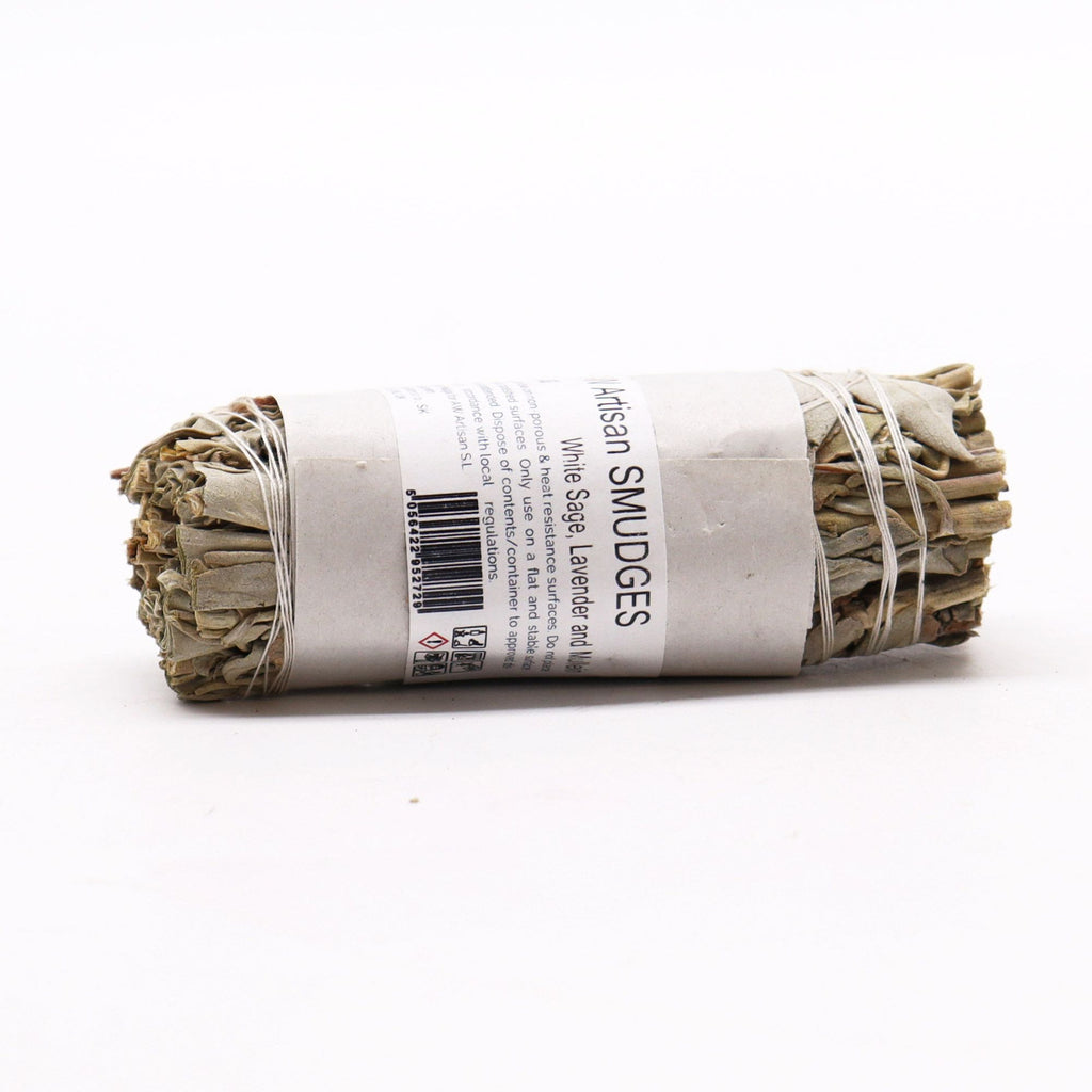 White Sage Lavender and Mullein Smudge Stick for Cleansing Rituals