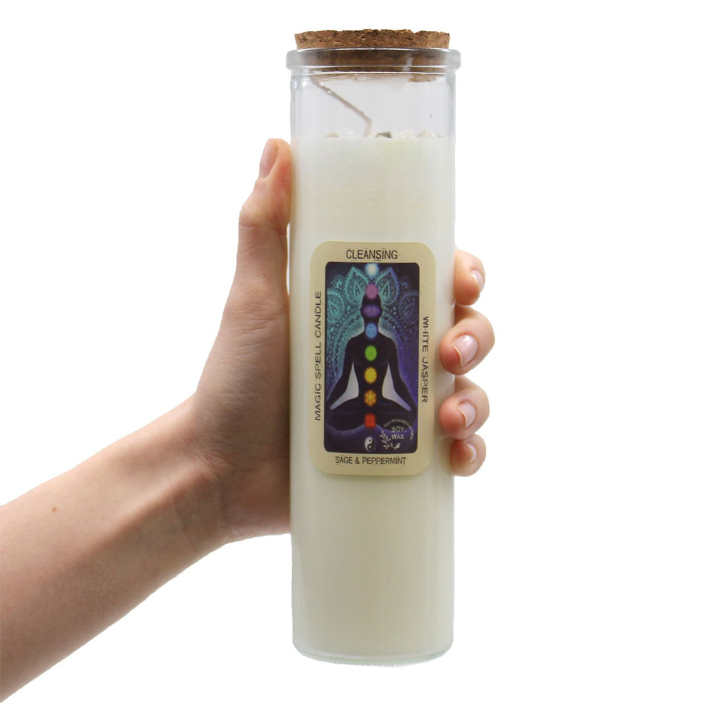 Magic Spell Candle Sweet Revenge with Blood Garnet and Lily Scent