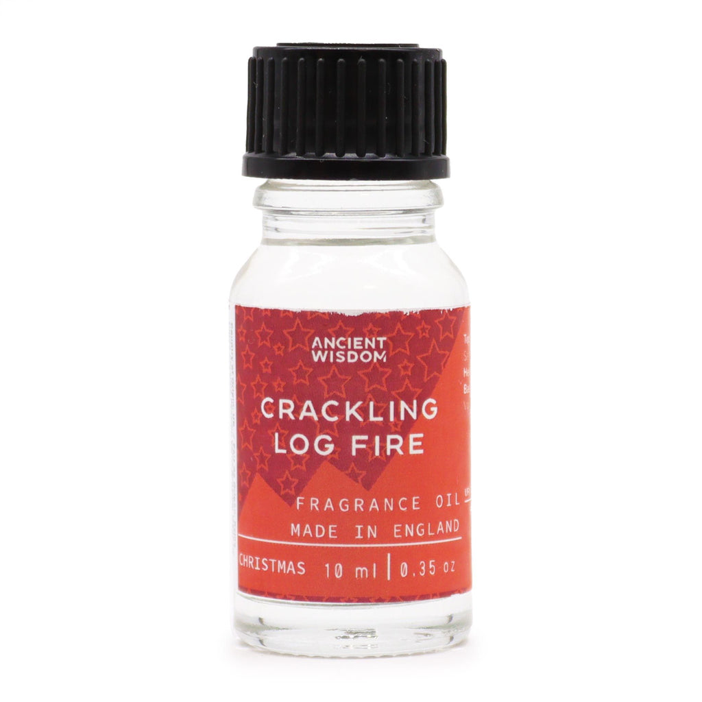 Crackling Log Fire Fragrance Oil 10ml for a Warm Cosy Ambience