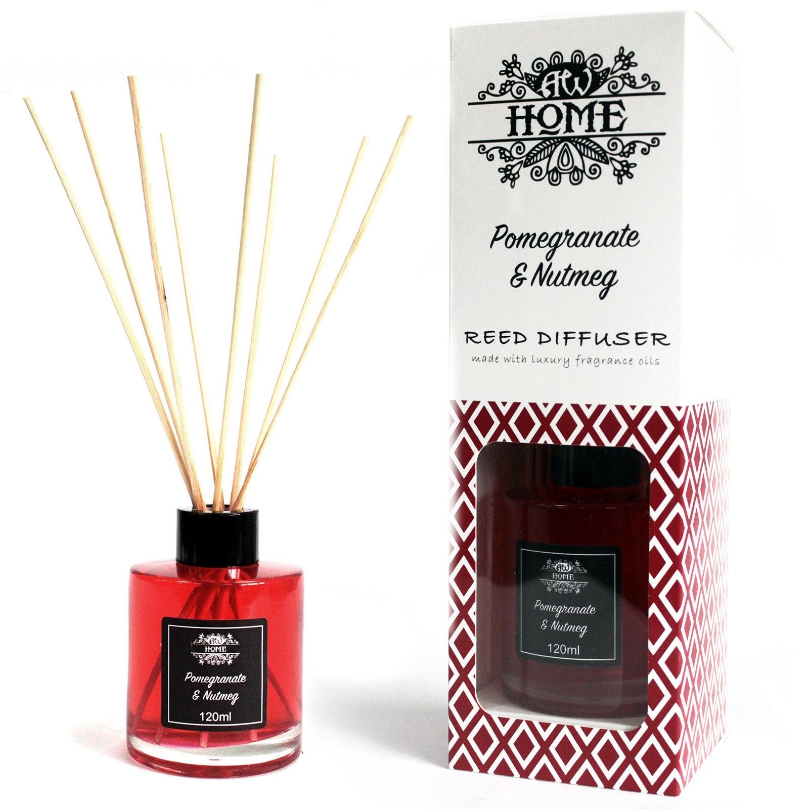 120ml Reed Diffuser with Pomegranate and Nutmeg Aroma