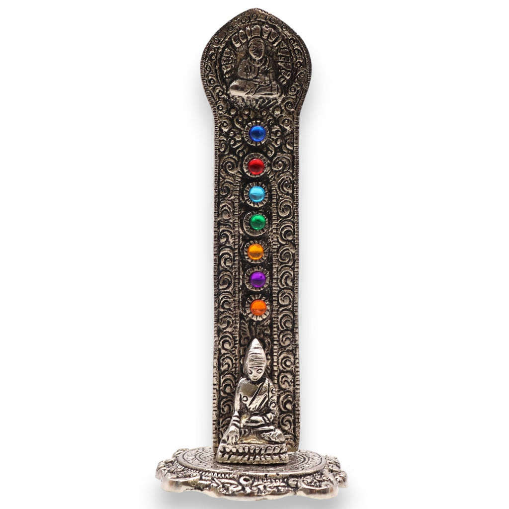7 Chakra Tower Buddha Incense Holder for Meditation Spaces