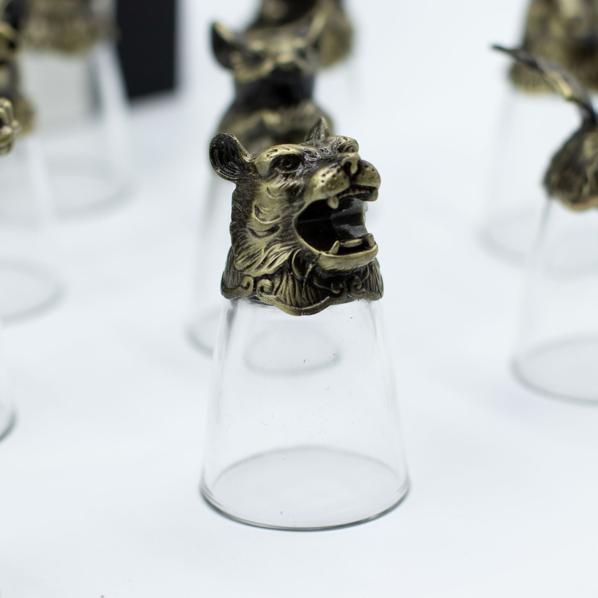 Gift Set of 12 Glasses 25ml Featuring Forest and Mystical Creatures