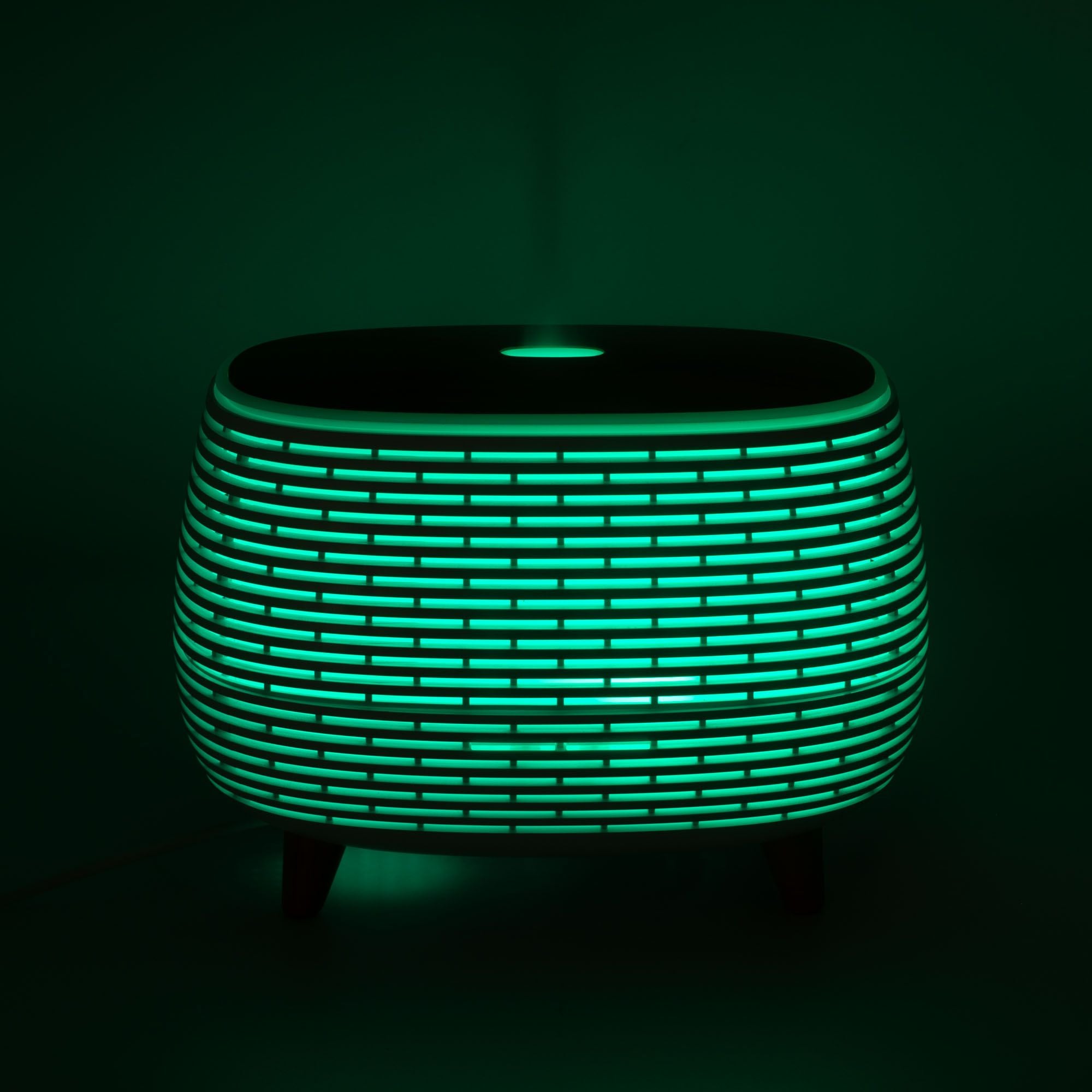 Futuristic Ribbed Aroma Diffuser with Colour Changing LED Light