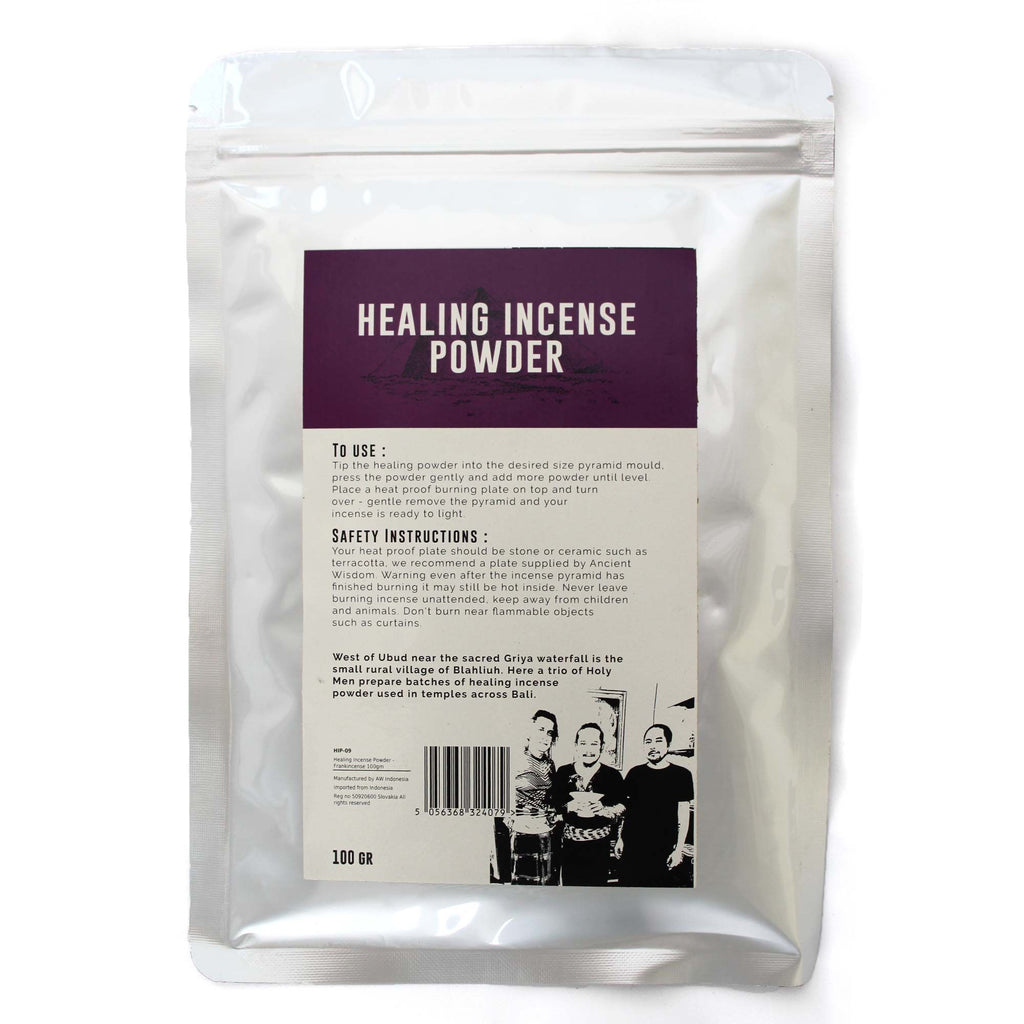 Healing Incense Powder Frankincense 100g for Calming Atmosphere