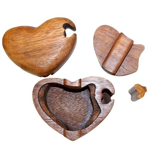 Bali Magic Box Single Heart Puzzle Gift Box for Unique Surprises