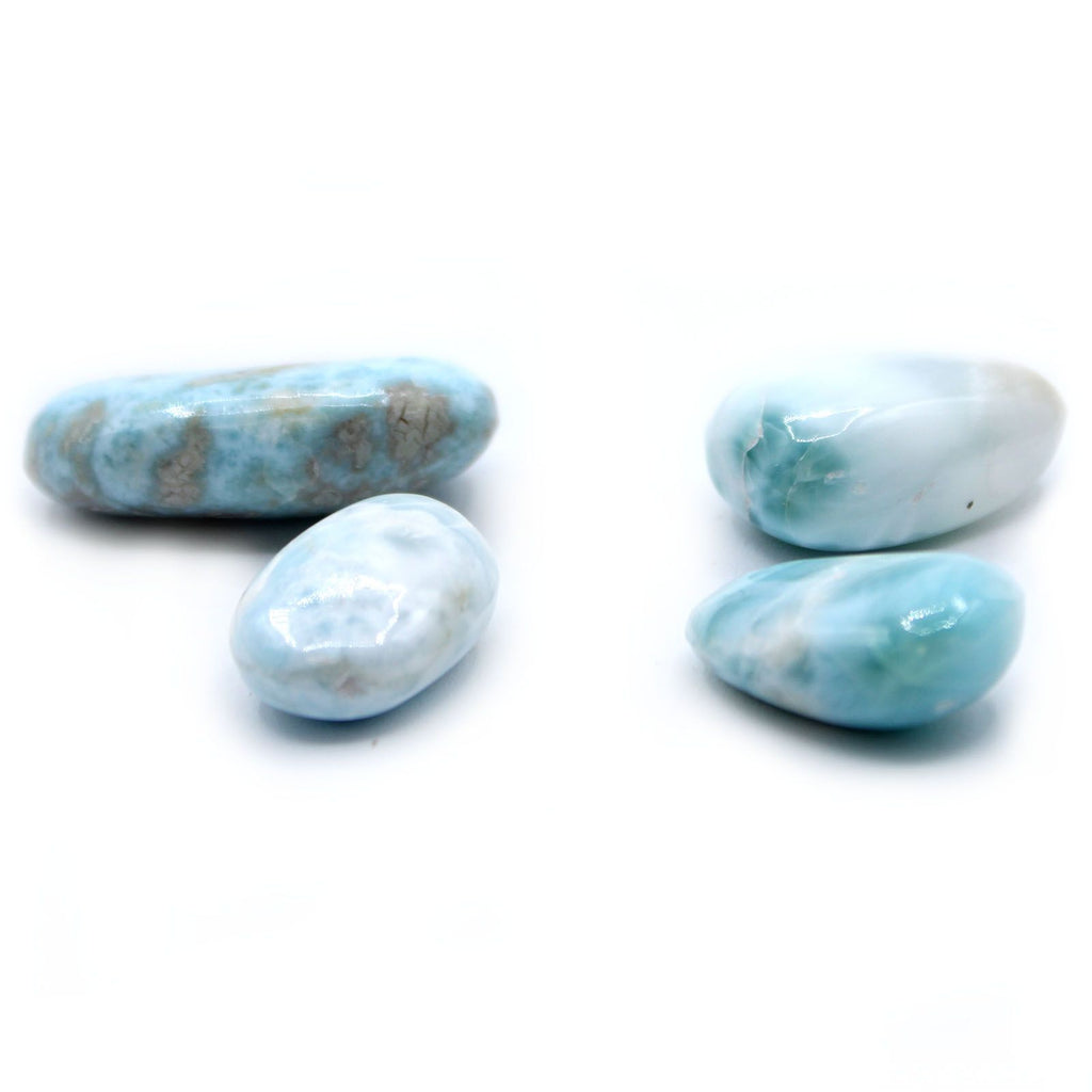 Premium Tumble Stone Larimar for Collecting and Crafting Projects