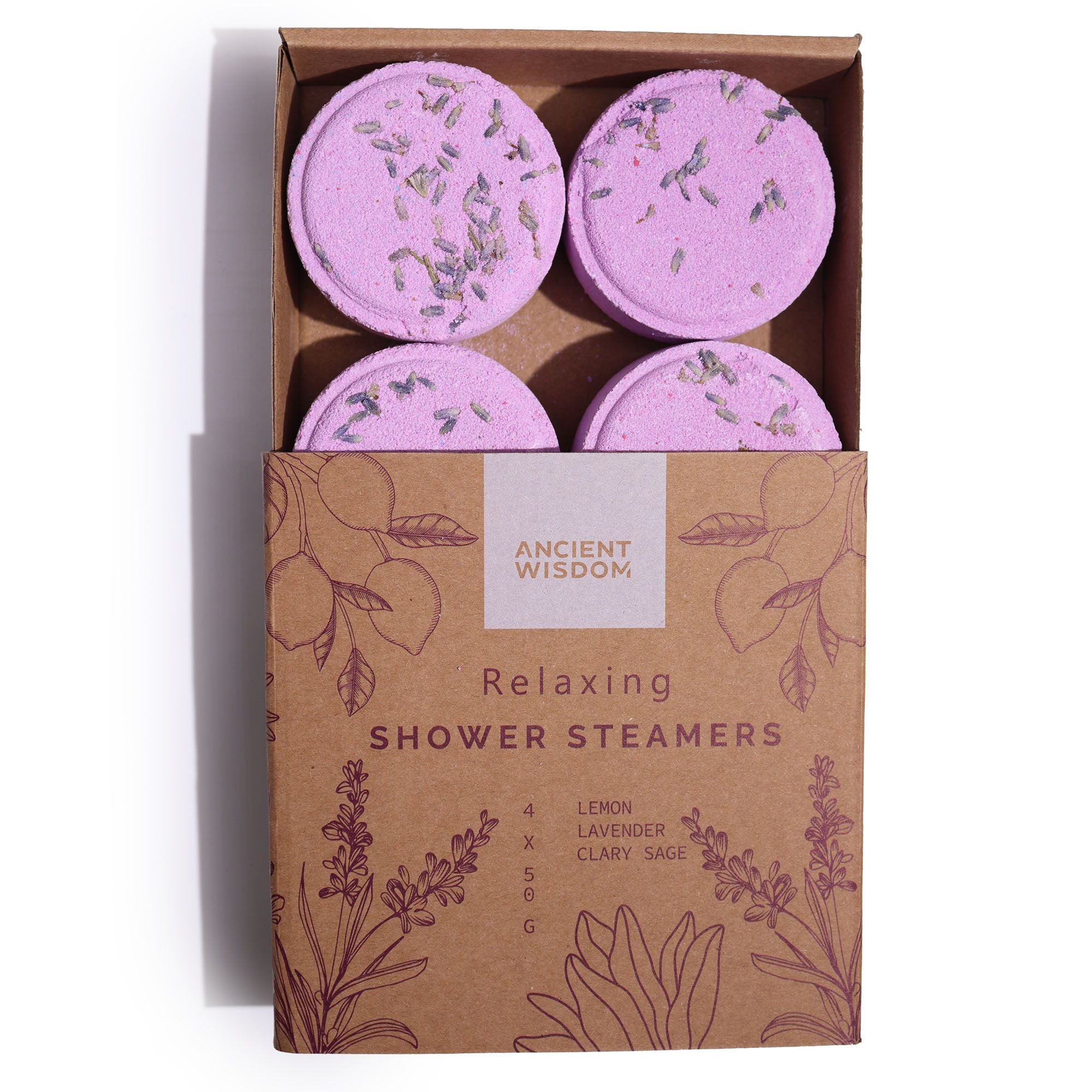 Zen Shower Steamers Gift Set with Clary Sage and Lavender Aromas