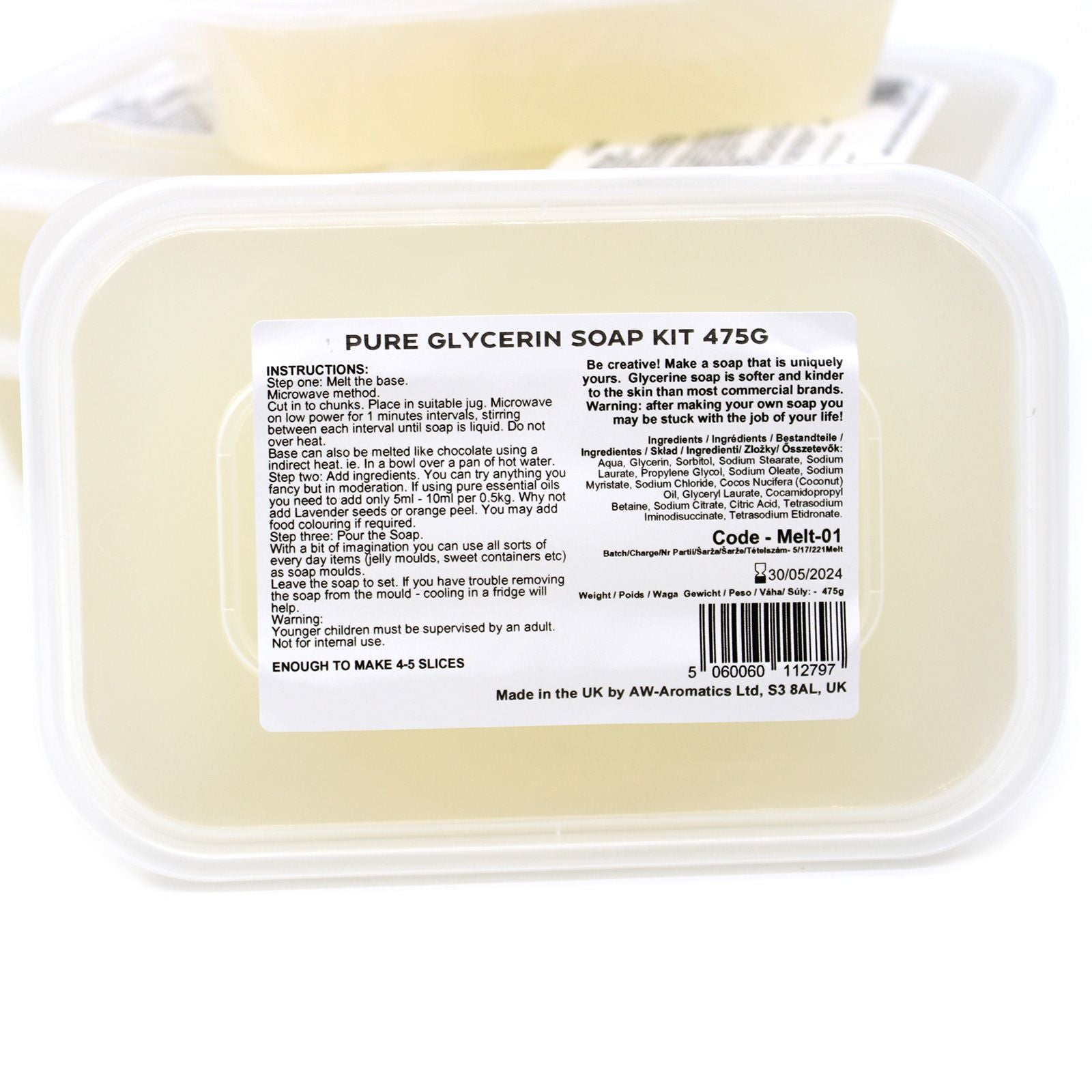 Melt and Pour 475g Soap Kit for Creative Soap Making Fun