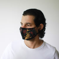Reusable Poly-Cotton Face Mask with Filter Pocket – Golden Fish (Adult)