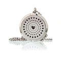 Aromatherapy Diffuser Necklace Heart Design with Sparkling Diamonds