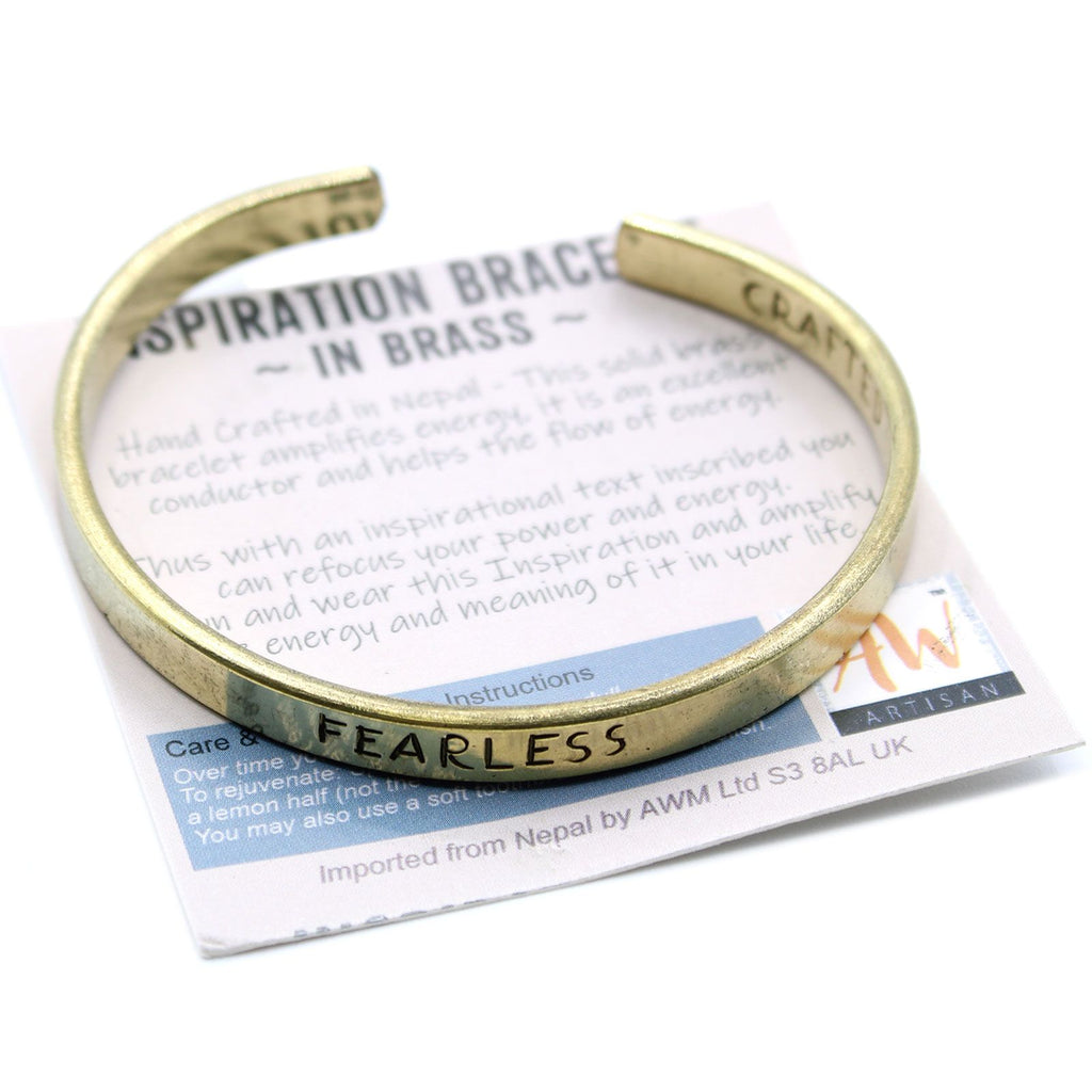 Inspiration Bracelet Brass Selection for Style and Motivation