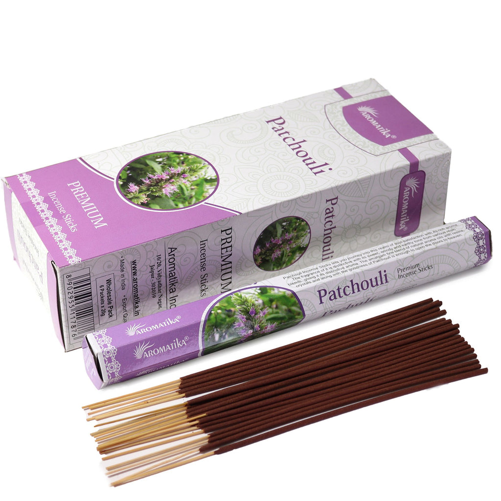 Aromatika Charcoal Free Hex Incense Sticks with Patchouli Scent