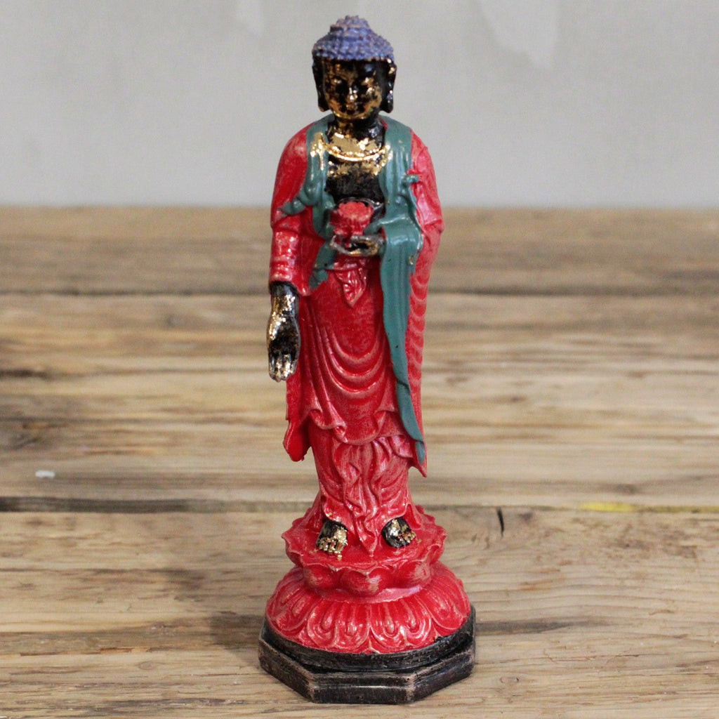 Antique Buddha Standing Collectable for Home Decor and Serenity