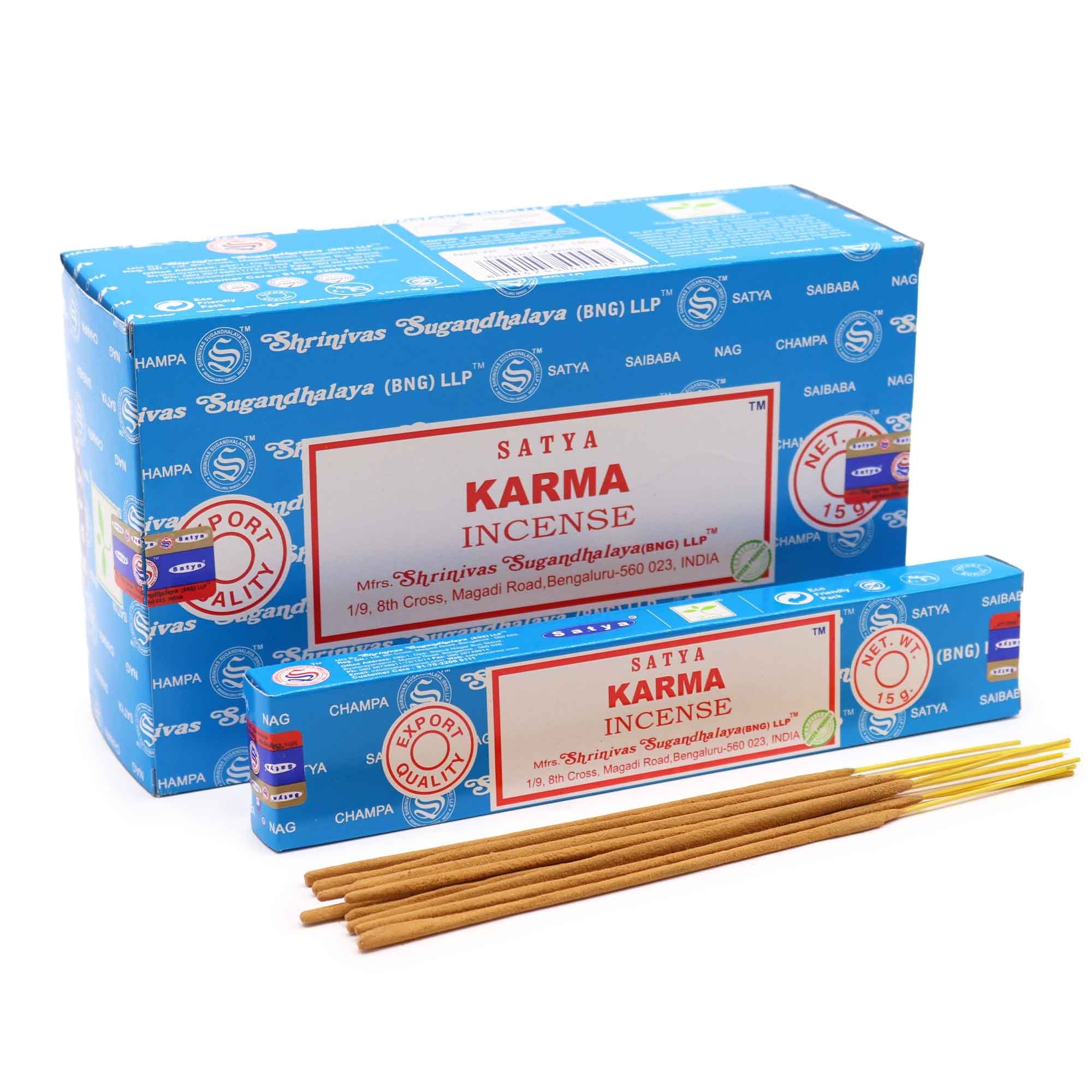 Satya Incense Sticks 15gm Karma Aroma for Home Fragrance