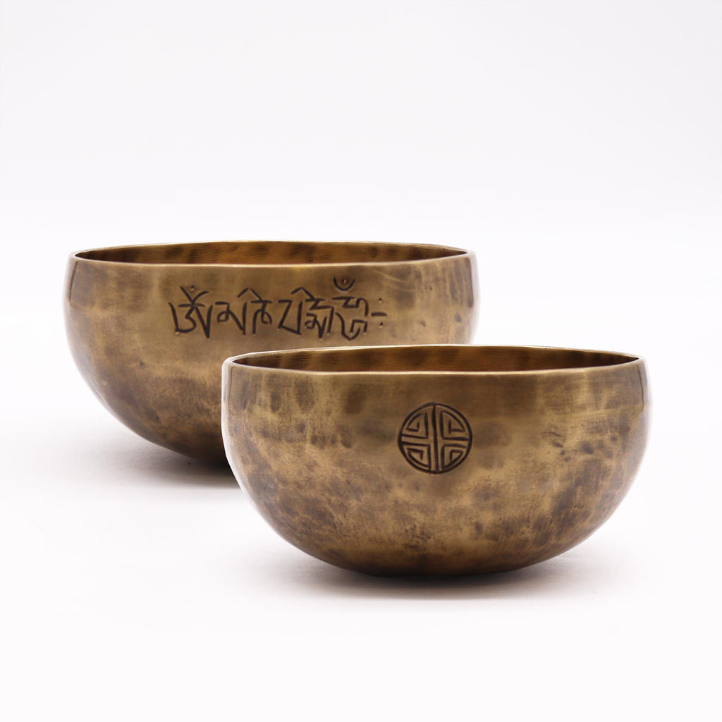 Medium Nepalese Moon Singing Bowl for Meditation and Decor