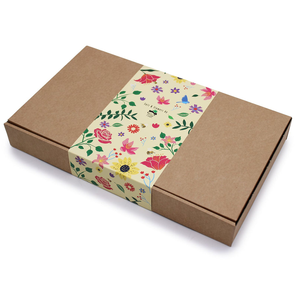 Salt Soak Set Total Detox with Aromatic Bath Salt and Soap Flowers