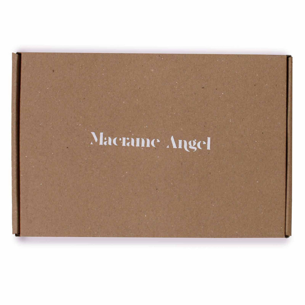 Macrame Angel Guardian Boy Gift for Newborns in Elegant Box