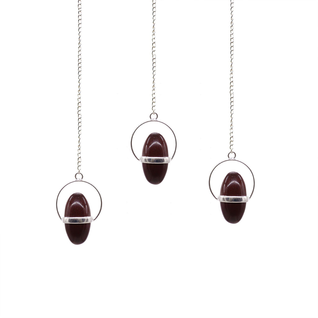 Shiva Lingam Pendulum with Band for Dowsing and Meditation Use
