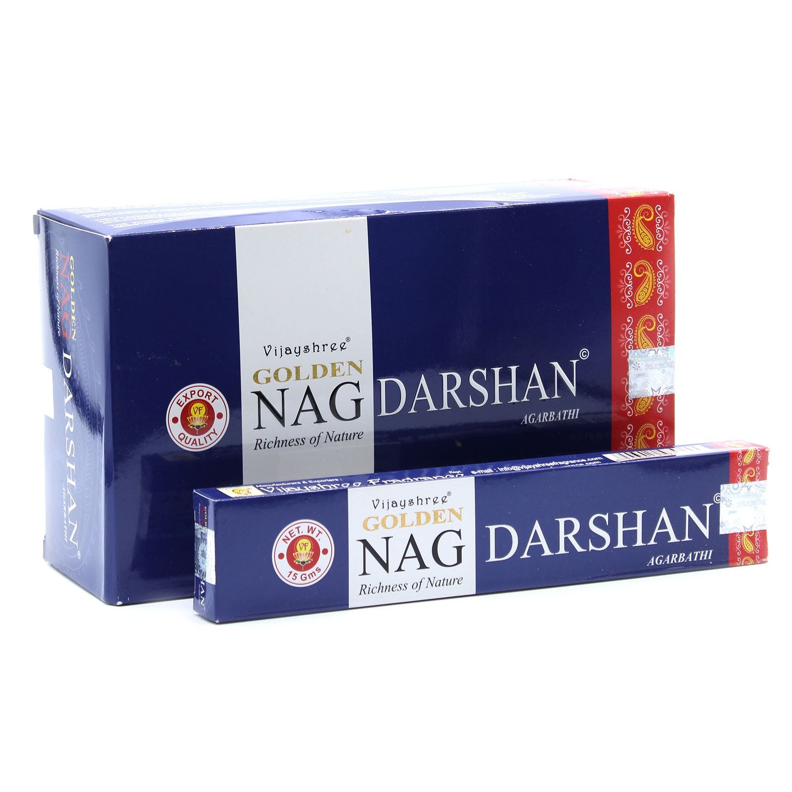 15g Golden Nag Darshan Incense for Fragrance and Relaxation
