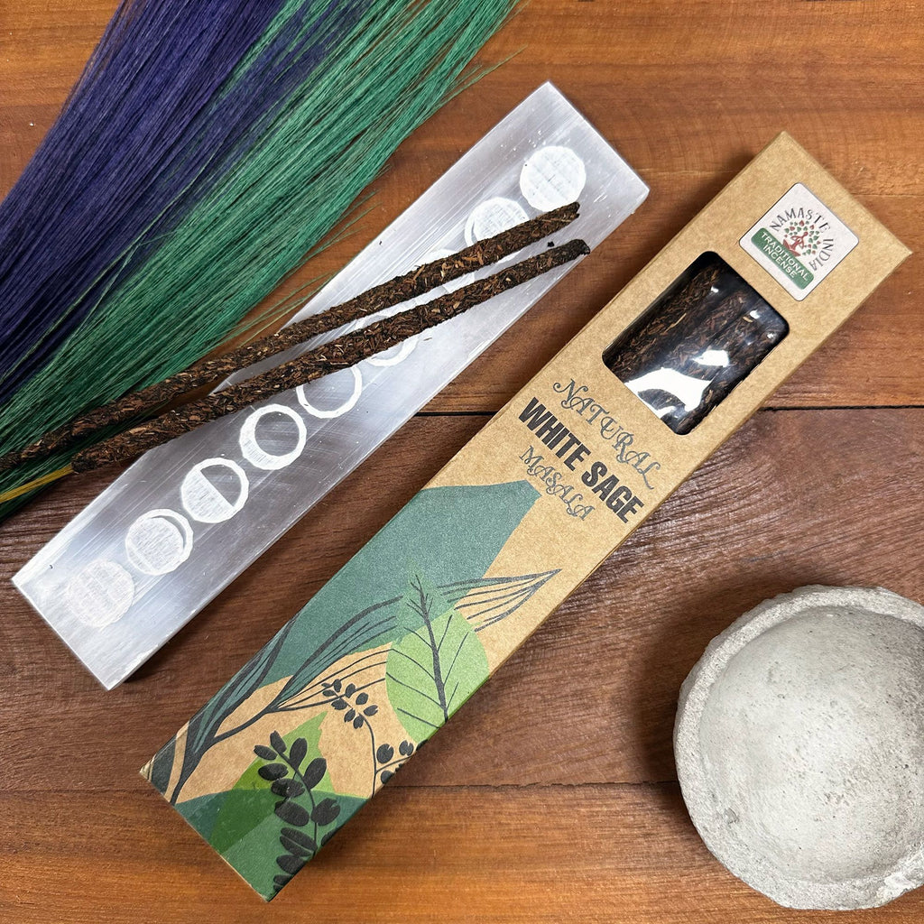 Natural Botanical Masala Incense Sticks with White Sage Aroma