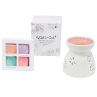 Agnes + Cat Wax Melter with Four Soy Wax Melts