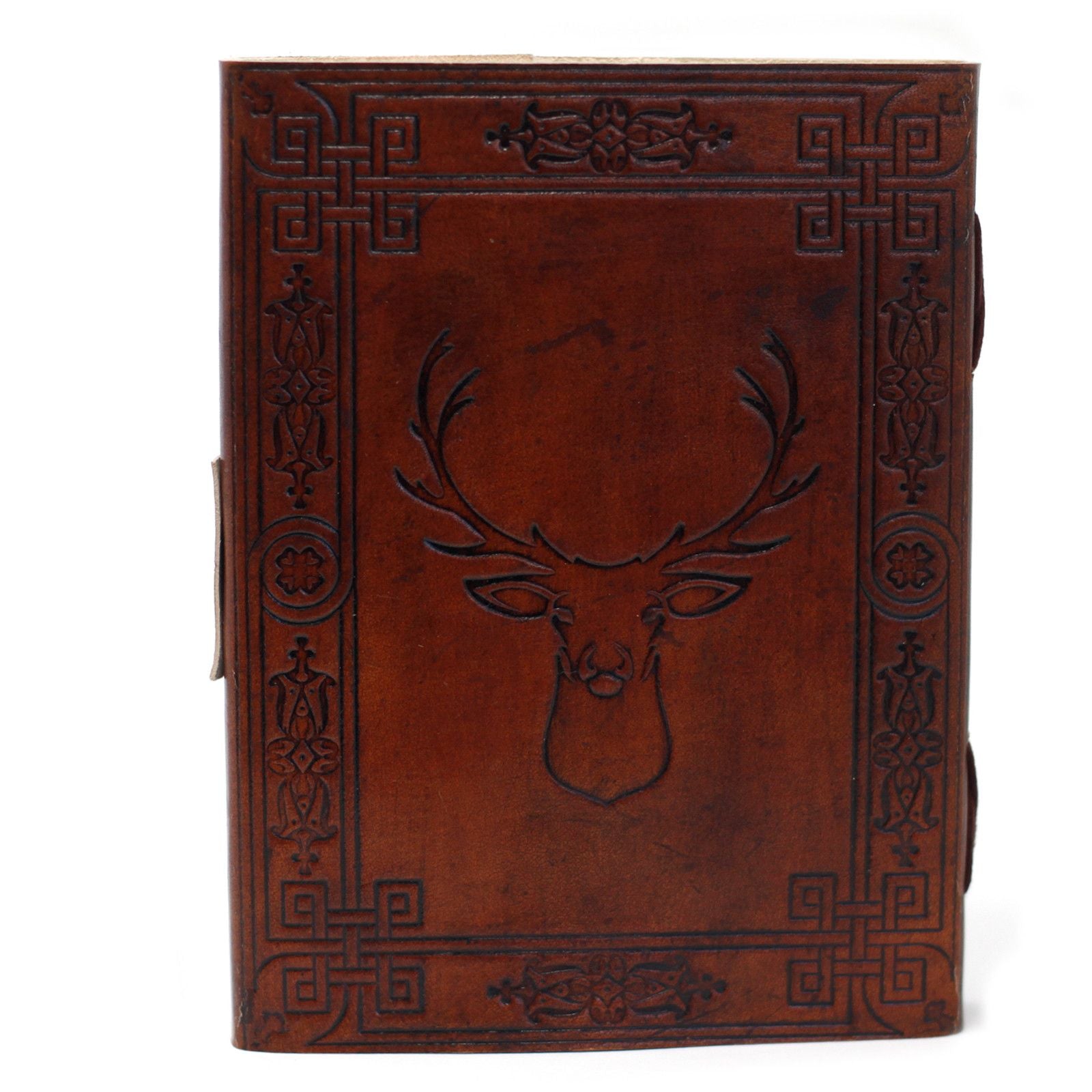 Leather Stag Notebook Vintage Style Journal for Creative Writing