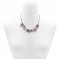 Longstone Amethyst Gem Necklace for Regal Purple Elegance
