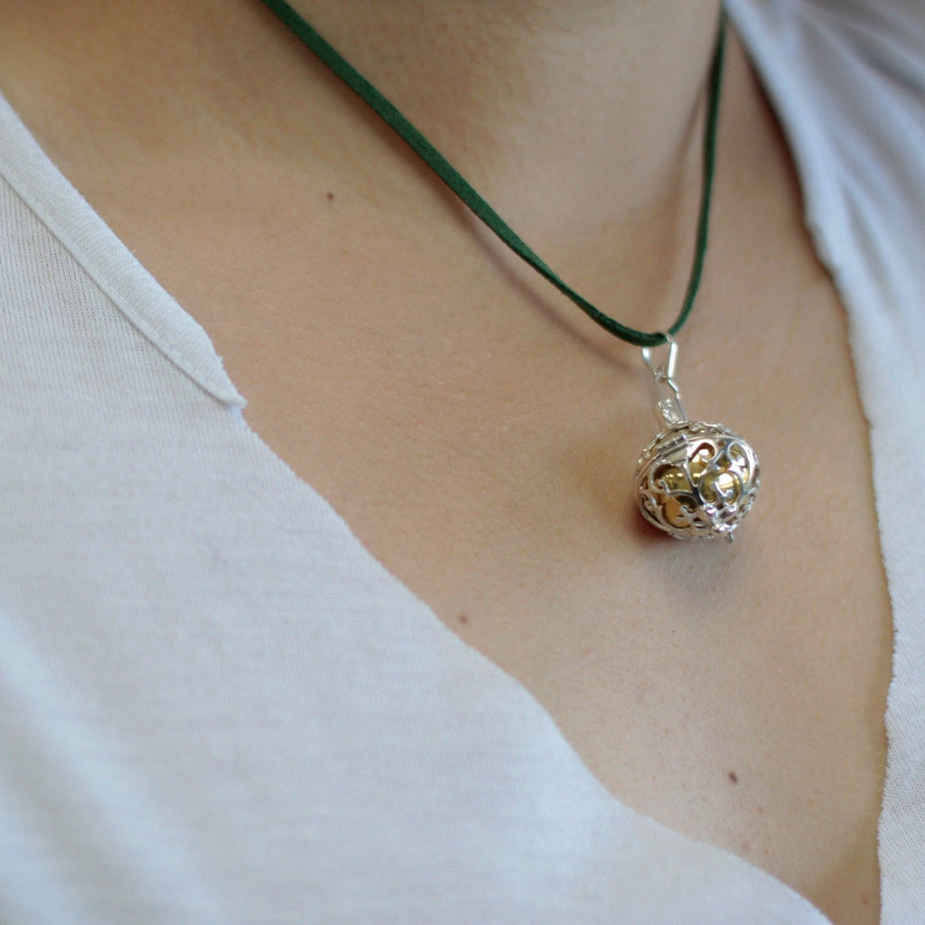 Silver Angel Bell Charm with Unique Name for Personal Connection