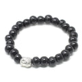 Darkwood Beads and Buddha Bangle with Unique Multi Bead Design