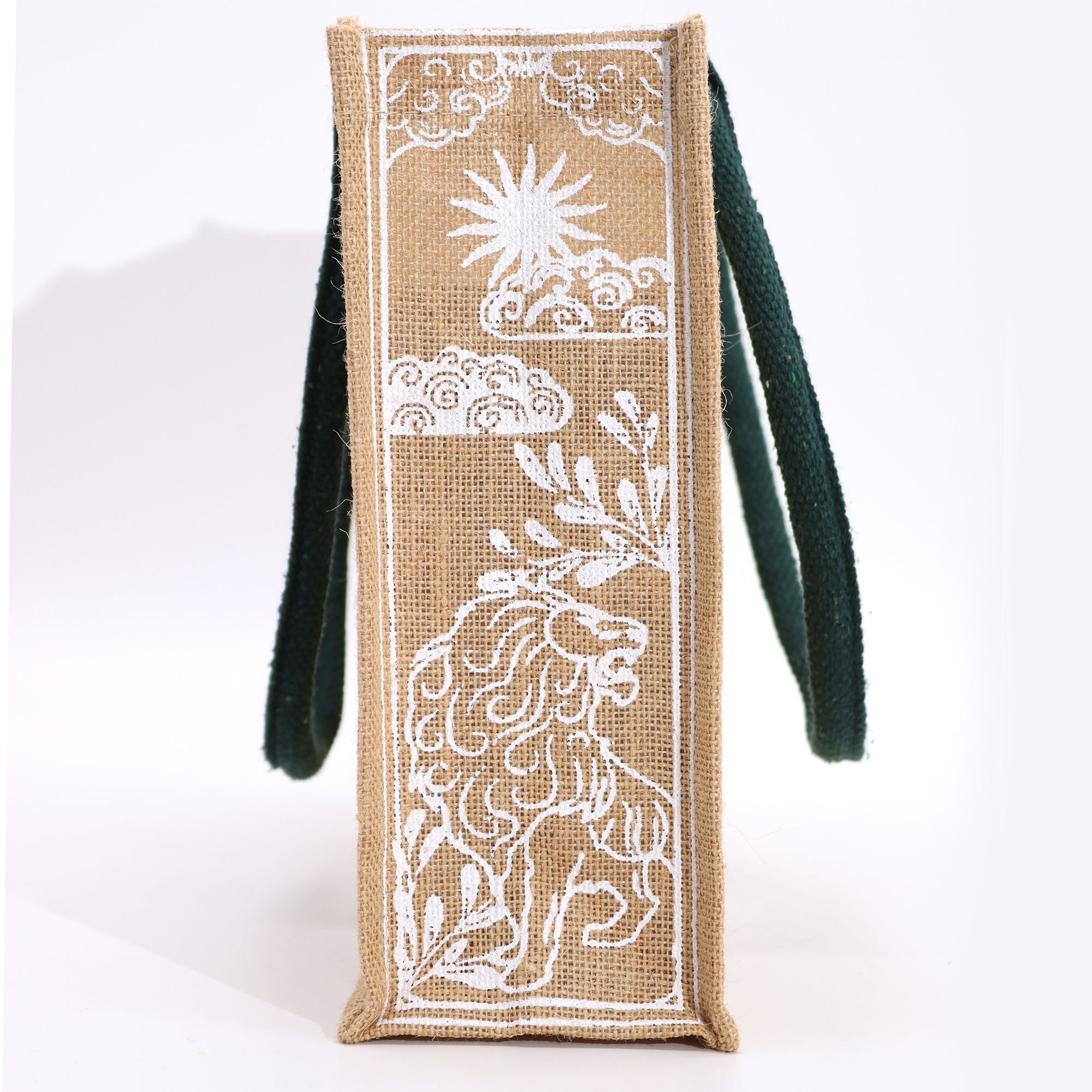 Hop Hare Jute Big Bag with Lion Design I am Strong