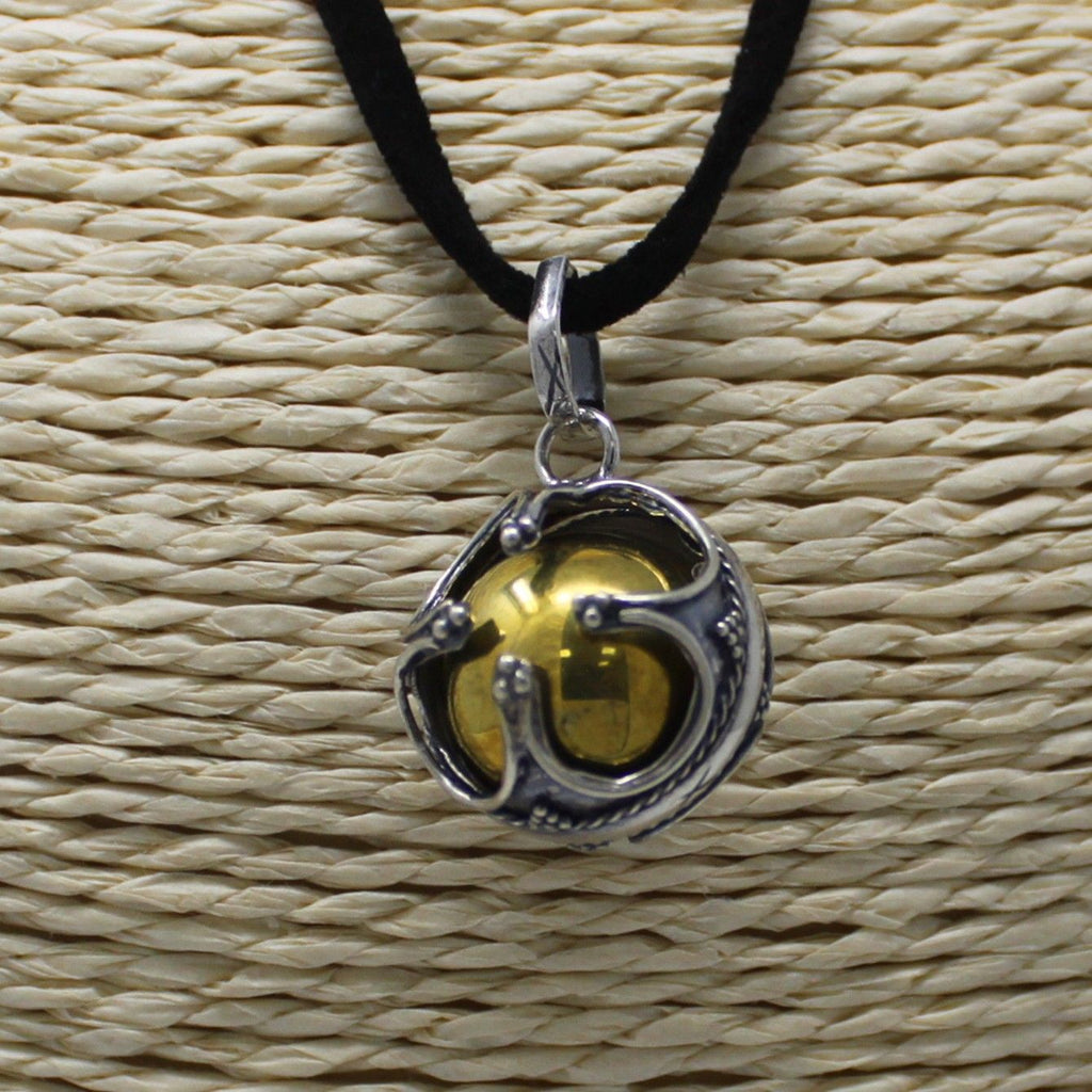 Silver Angel Bell Prosperity 16mm for Good Fortune and Blessings