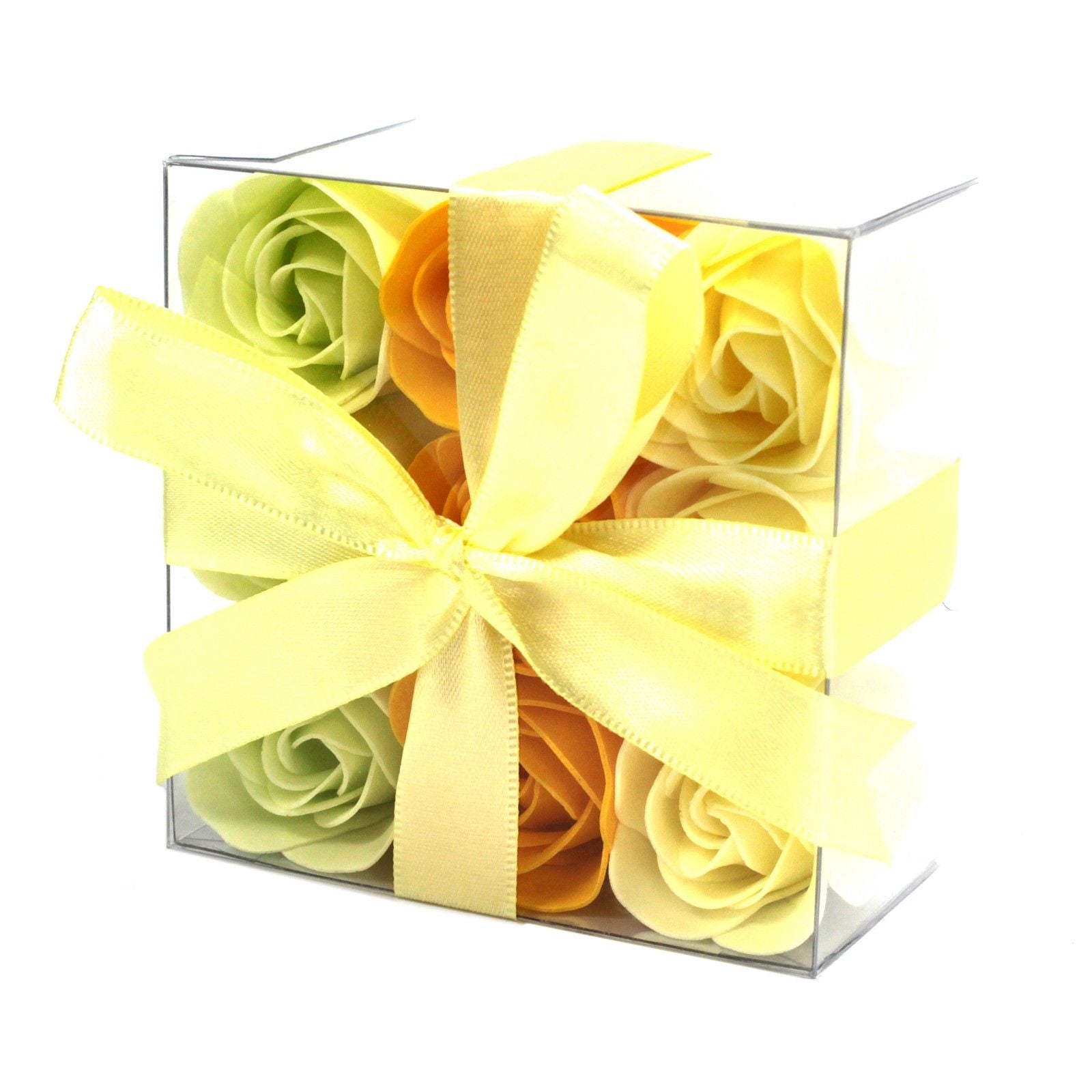 Set of 9 Soap Flowers Spring Roses for Relaxing Bath Experience