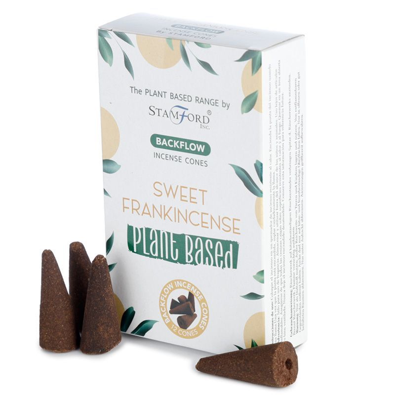Plant Based Backflow Incense Cones with Sweet Frankincense Aroma