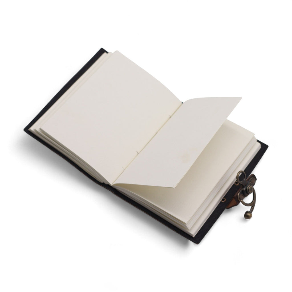 Leather Printed Notebook with Never Give Up On Your Dreams Quote
