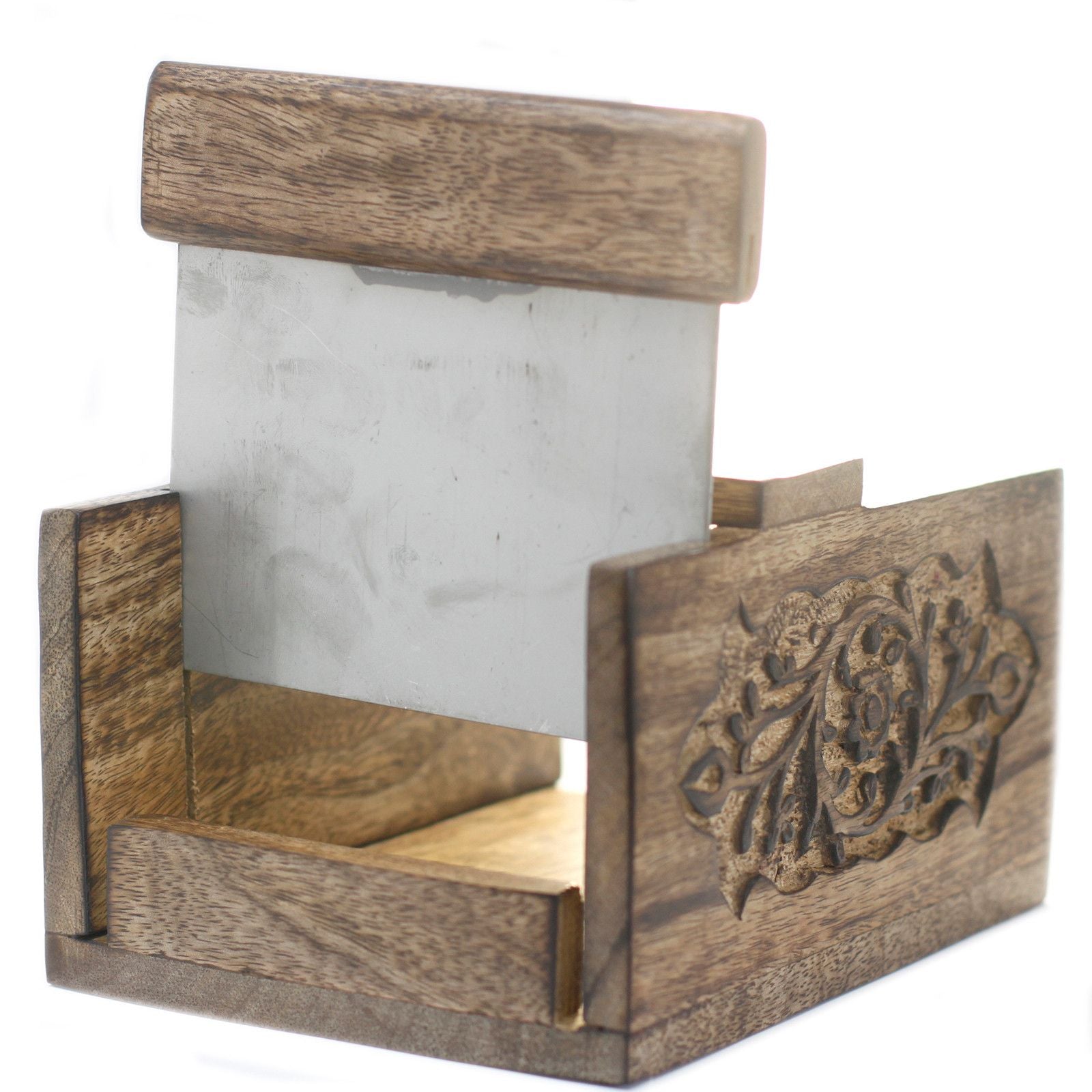 Carved Mango Wood Cutter for Soap Loaves with Stylish Design
