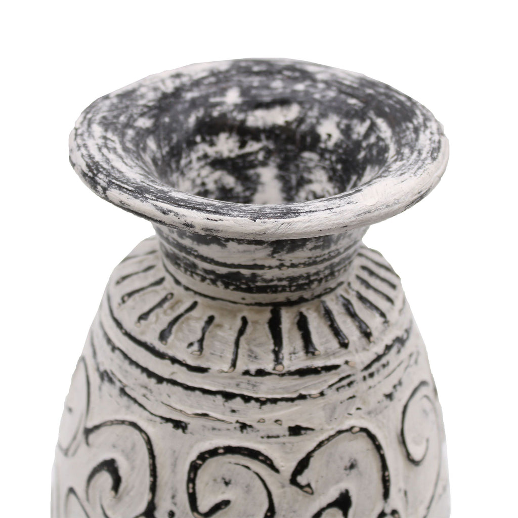 Swirls Shaped Cream Vase for Elegant Home Decor and Unique Gifting