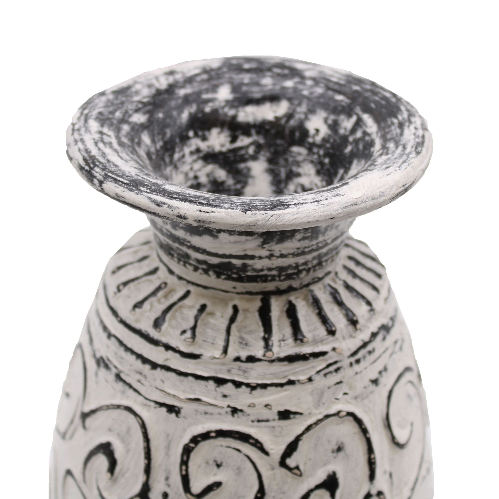 Swirls Shaped Cream Vase for Elegant Home Decor and Unique Gifting