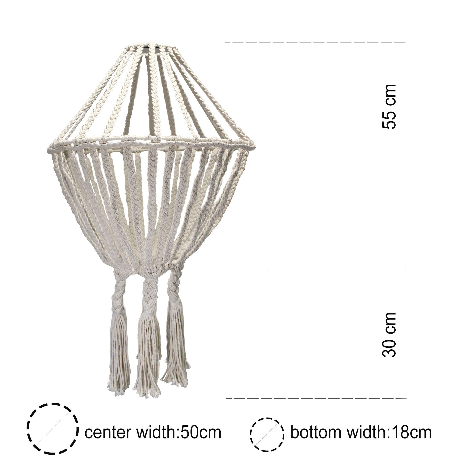 Macrame Large Drop Chandelier in Black for Stunning Interiors
