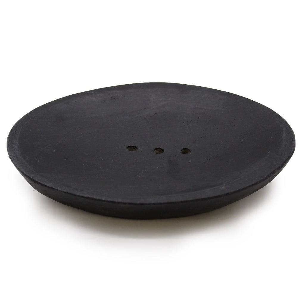 Elegant Oval Black Marble Soap Dish for Stylish Bathrooms Decor