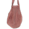 Pure Cotton Mesh Bag in Rose for Stylish Everyday Use
