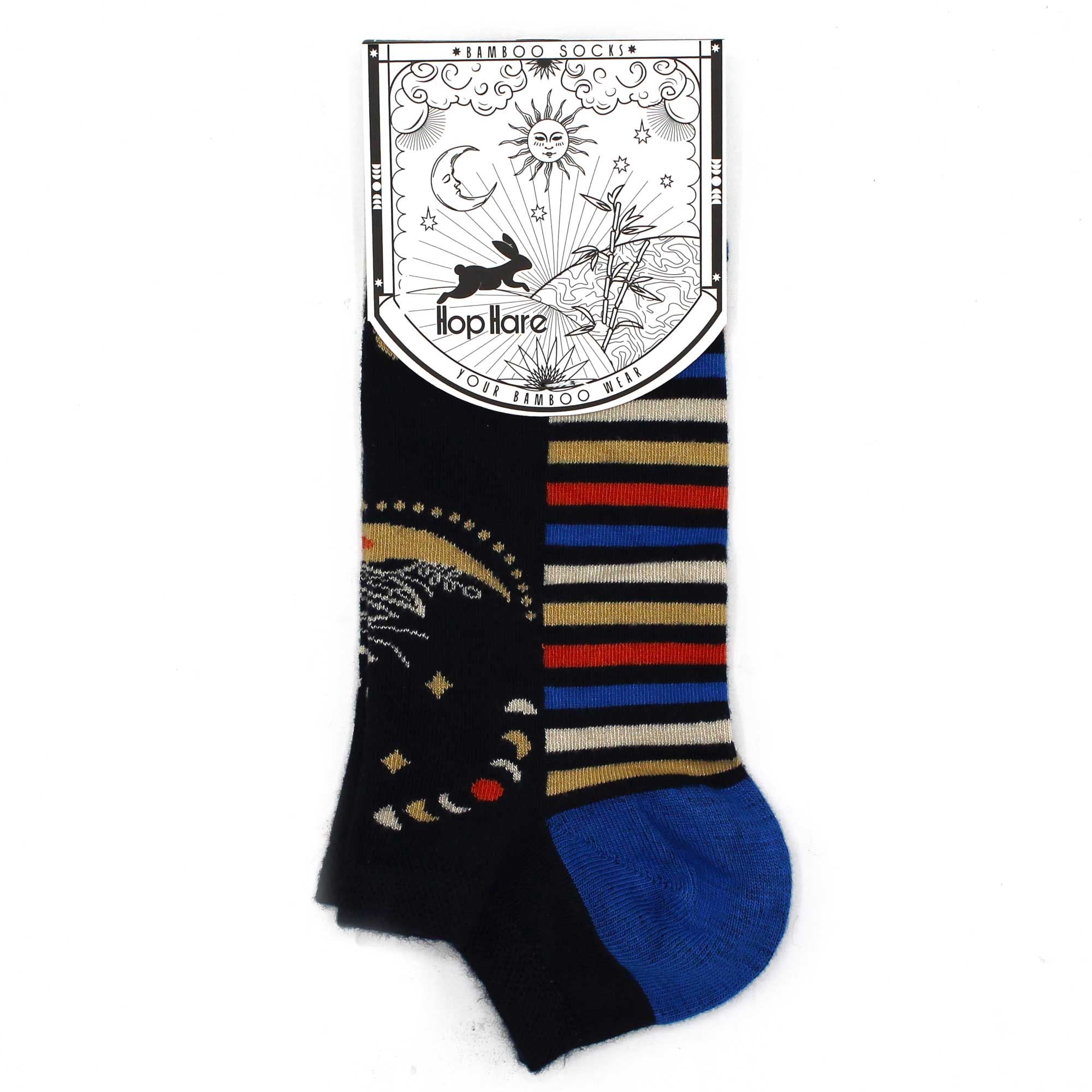 S/M Hop Hare Bamboo Socks Low Lunar Phases for Ultimate Comfort