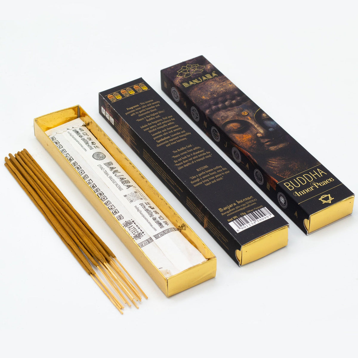 Banjara Buddha Incense – Boxed Gift Set (6 Assorted)